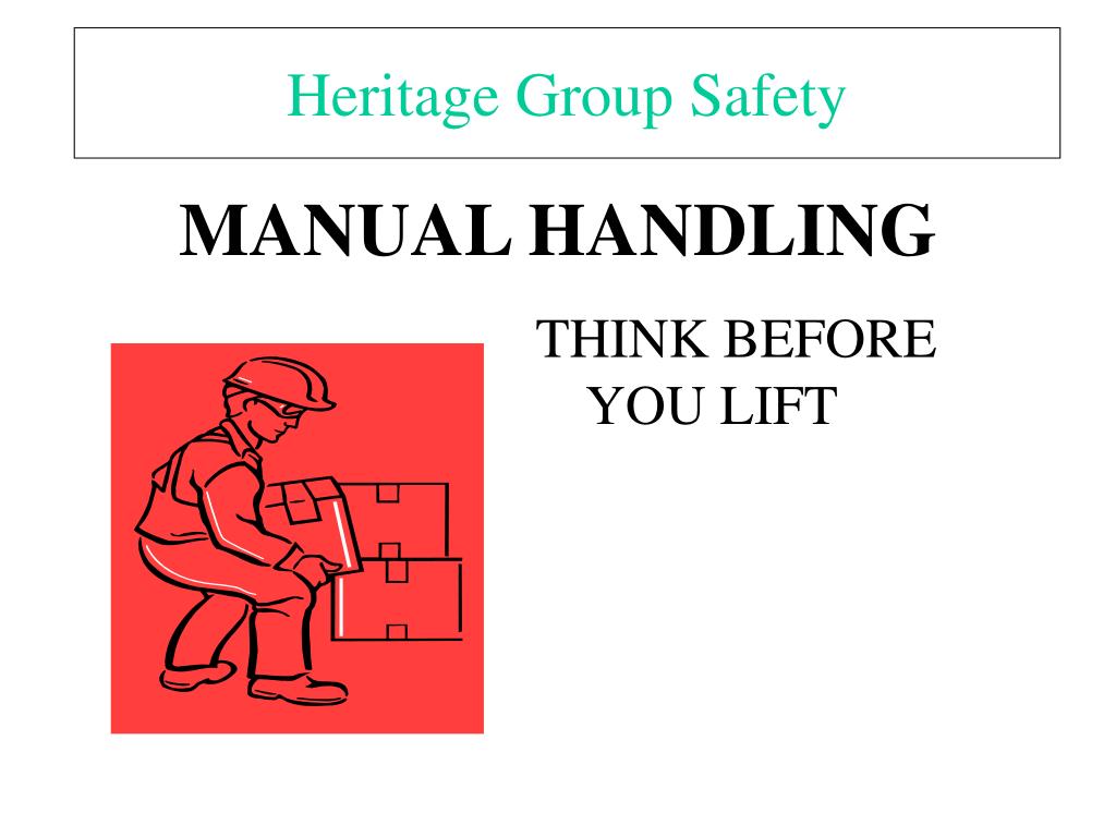 manual handling training powerpoint presentation