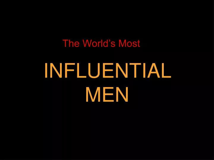 influential men n.