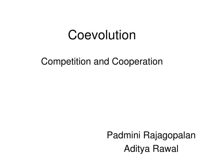PPT - Coevolution PowerPoint Presentation, free download - ID:683301