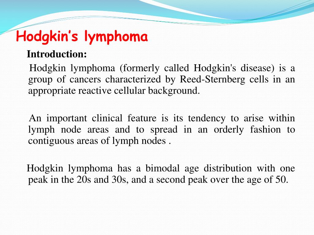 first presentation of lymphoma