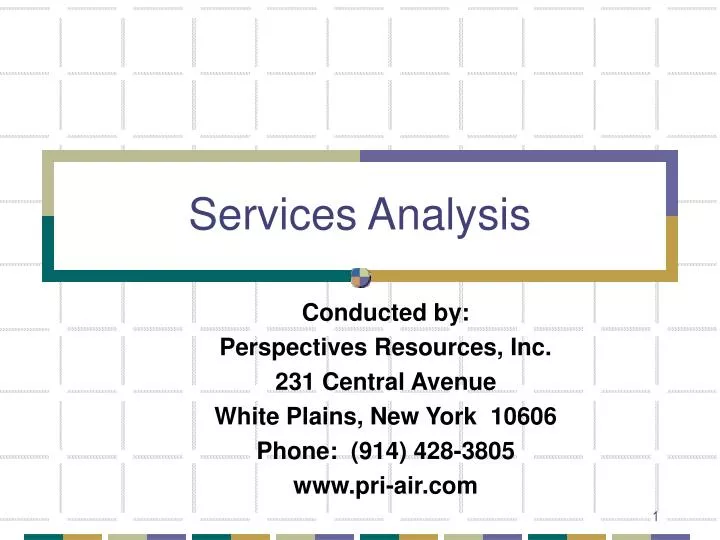 services analysis n.