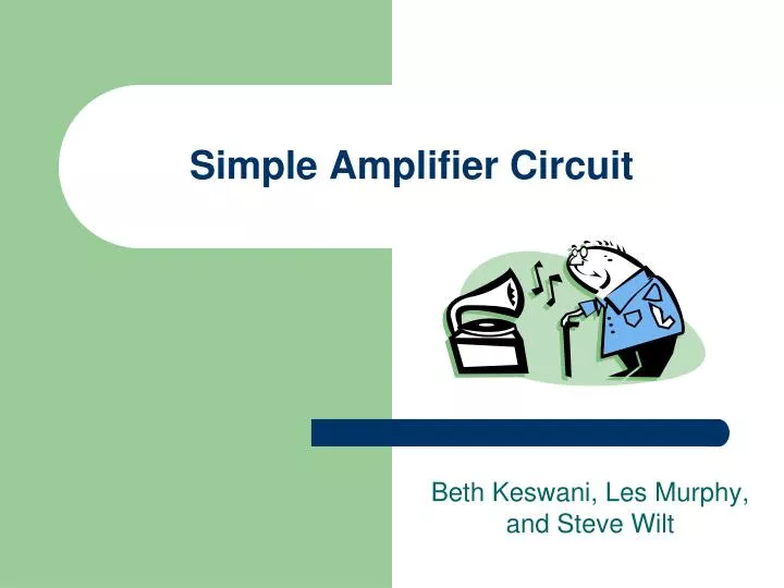 simple amplifier circuit n.
