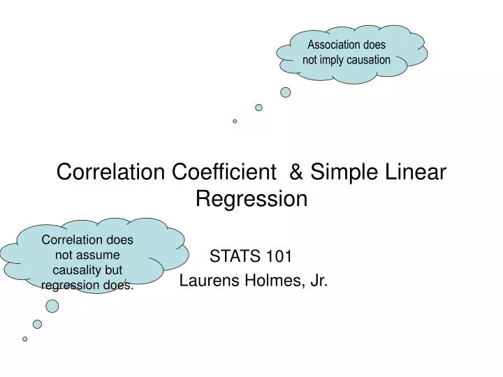 correlation coefficient simple linear regression n.