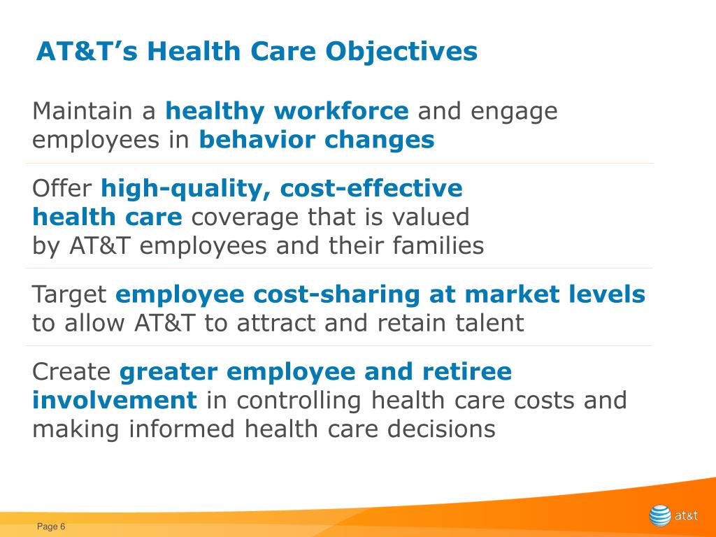 PPT The Importance of Health Care at AT&T PowerPoint Presentation