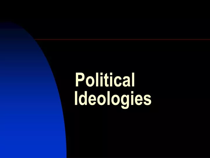 political ideologies n.