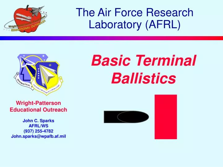 PPT - The Air Force Research Laboratory (AFRL) PowerPoint Presentation ...