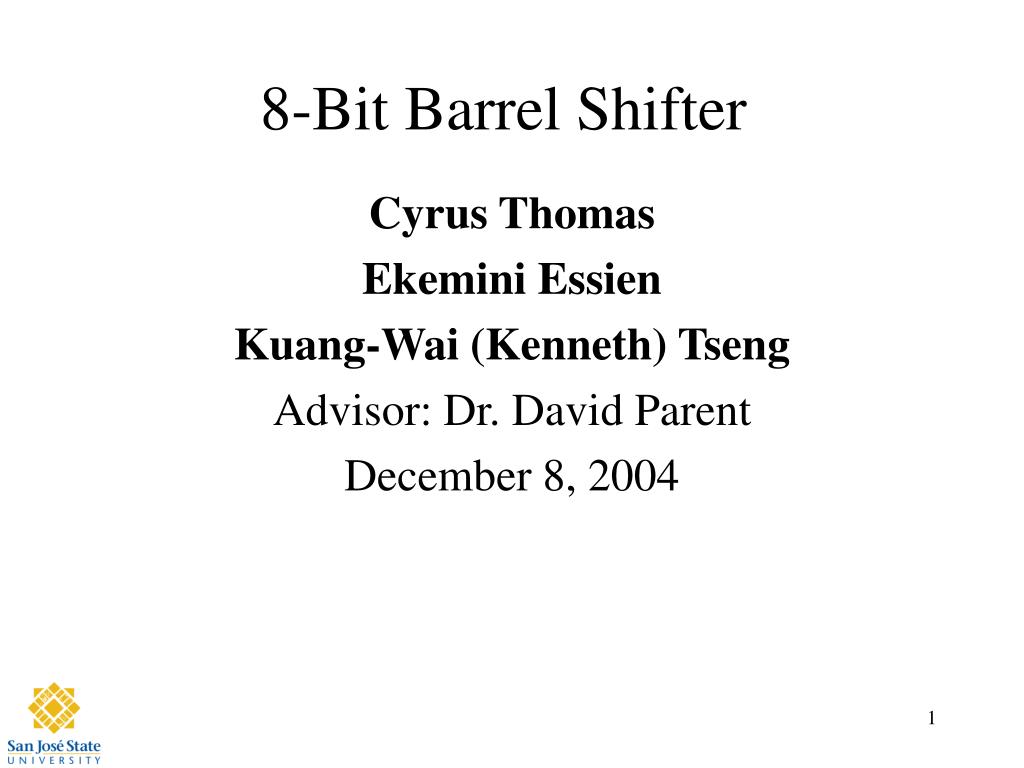 Ppt 8 Bit Barrel Shifter Powerpoint Presentation Free