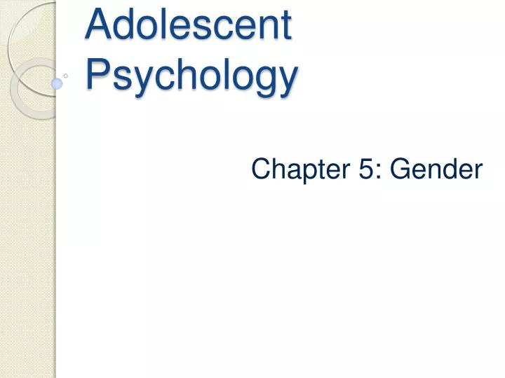 adolescent psychology n.