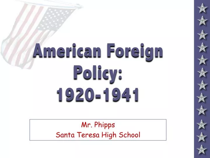 american foreign policy 1920 1941 n.