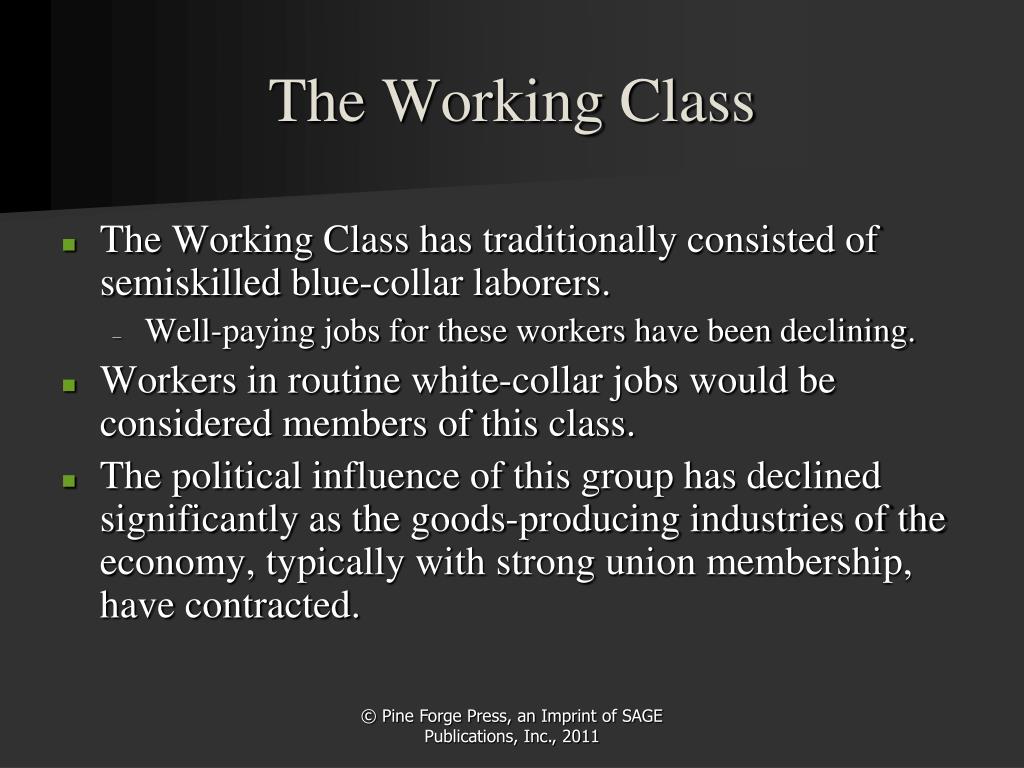 working class definition in education