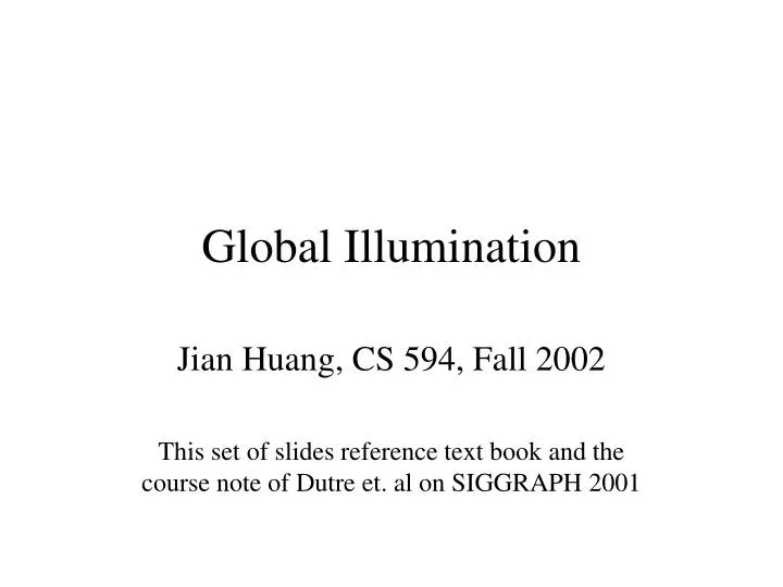 global illumination n.