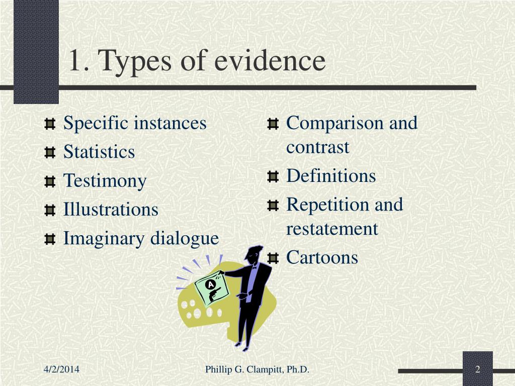 meaning of the presentation of evidence