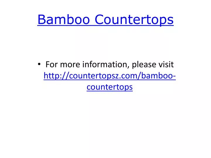 bamboo countertops n.