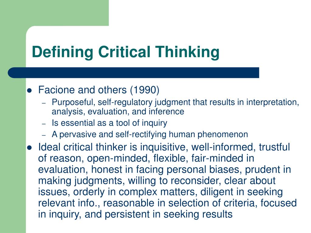 critical thinking chapter 8