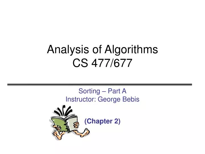 analysis of algorithms cs 477 677 n.