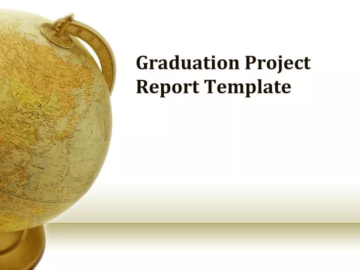 how to write graduation project documentation