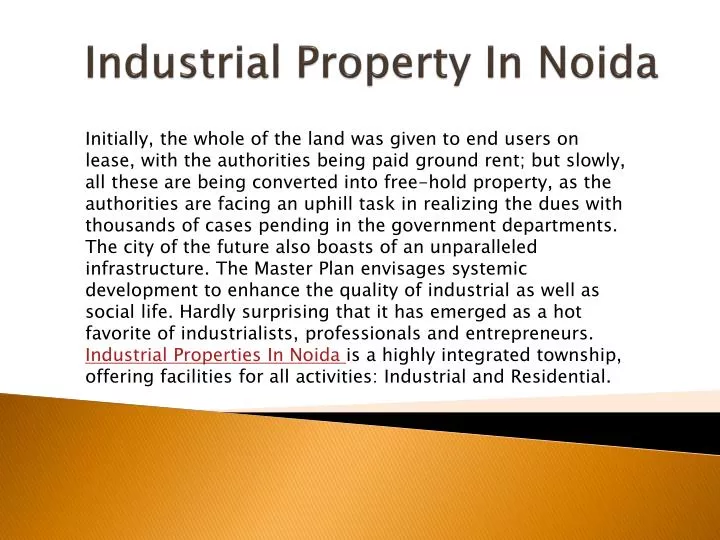 industrial property in noida n.