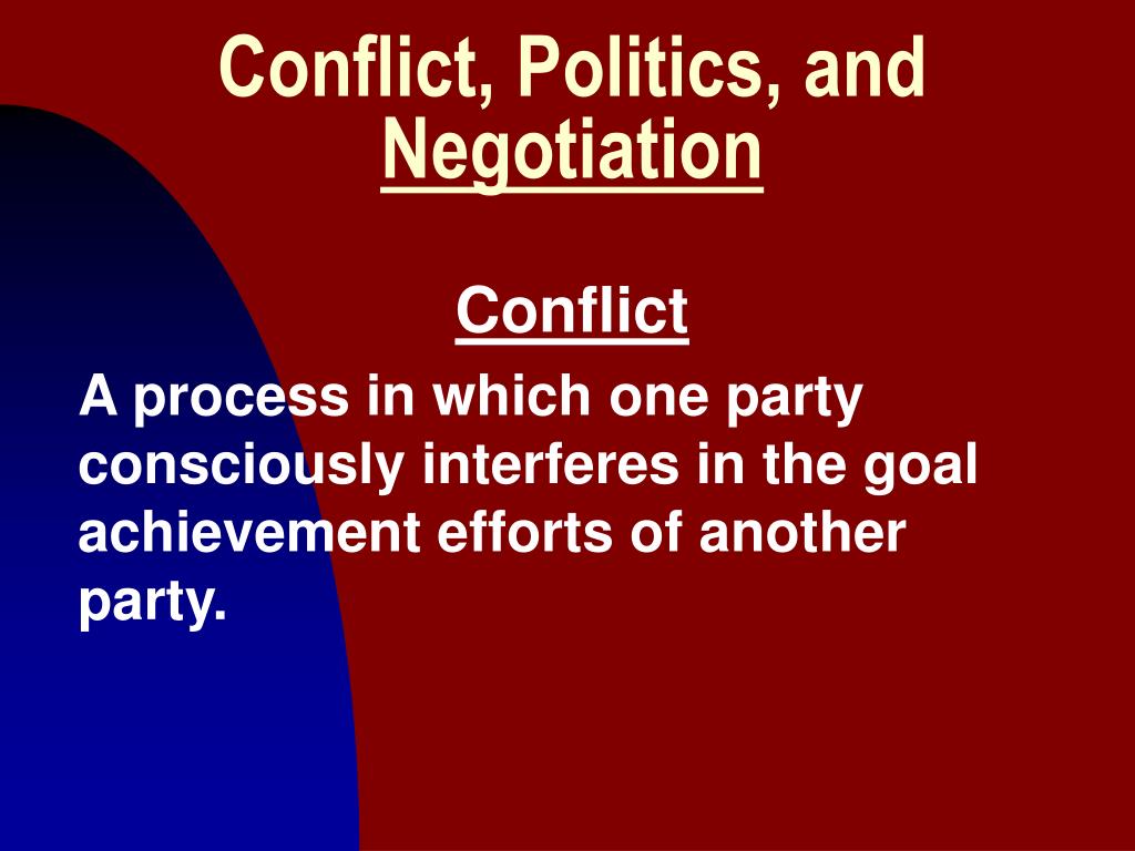 Conflict in Politics