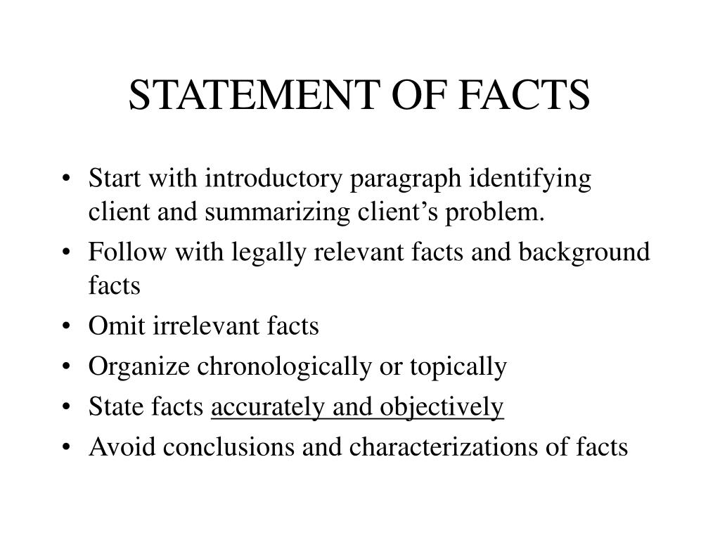 PPT STATEMENT OF FACTS PowerPoint Presentation Free Download ID 688696 ppt-statement-of-facts-powerpoint-presentation-free-download-id-688696