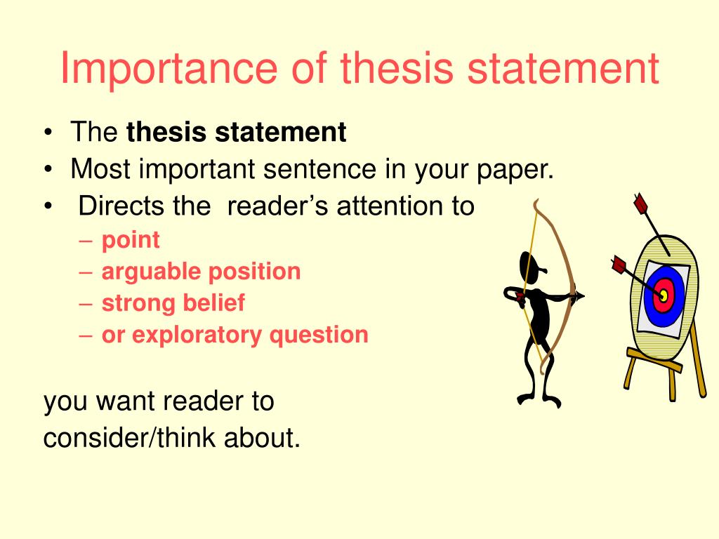 thesis on importance