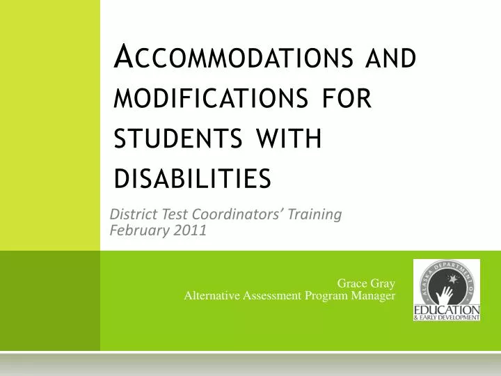 accommodations and modifications for students with disabilities n.
