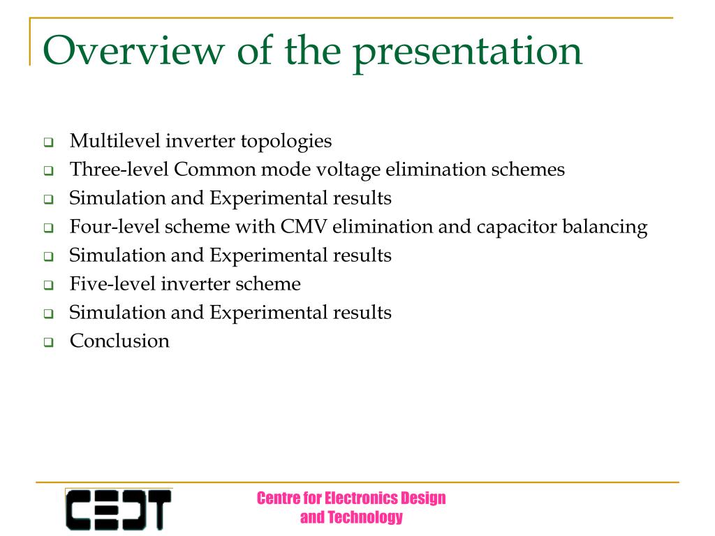 PPT - Sheron Figarado PowerPoint Presentation, free download - ID:689681 Advantages And Disadvantages Of Multilevel Inverter