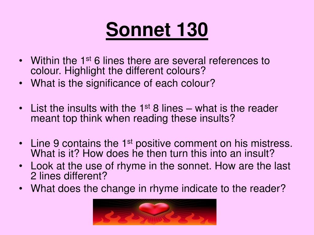 sonnet 130 essay 200 words