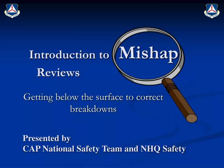 introduction to mishap reviews n.