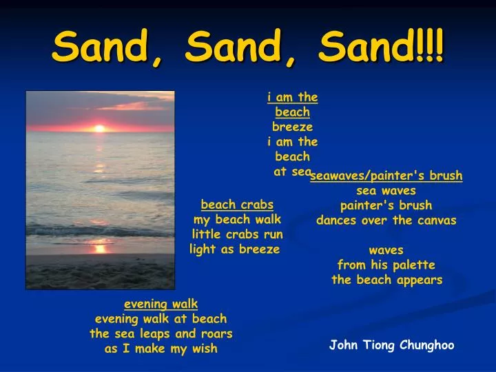 sand sand sand n.