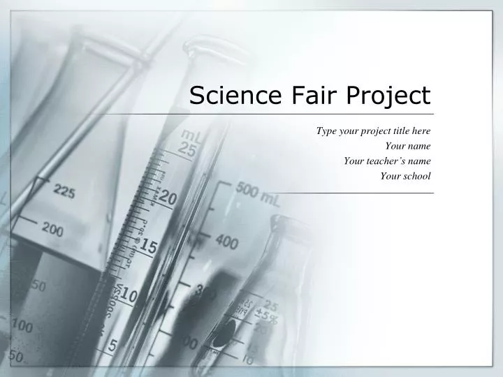 science fair project n.