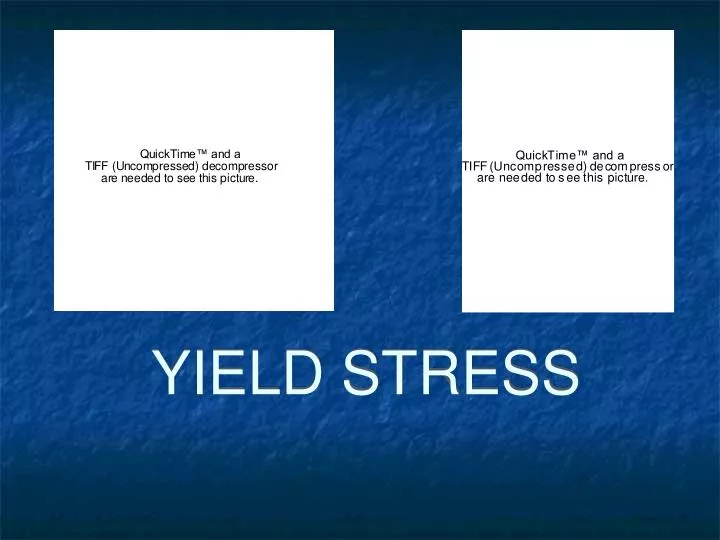 yield stress n.
