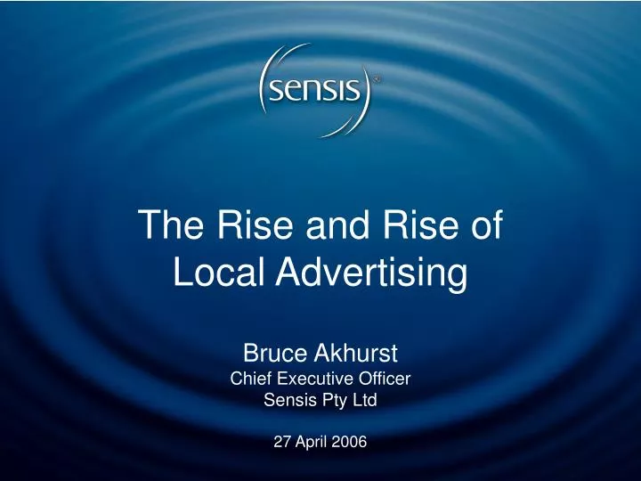 the rise and rise of local advertising n.