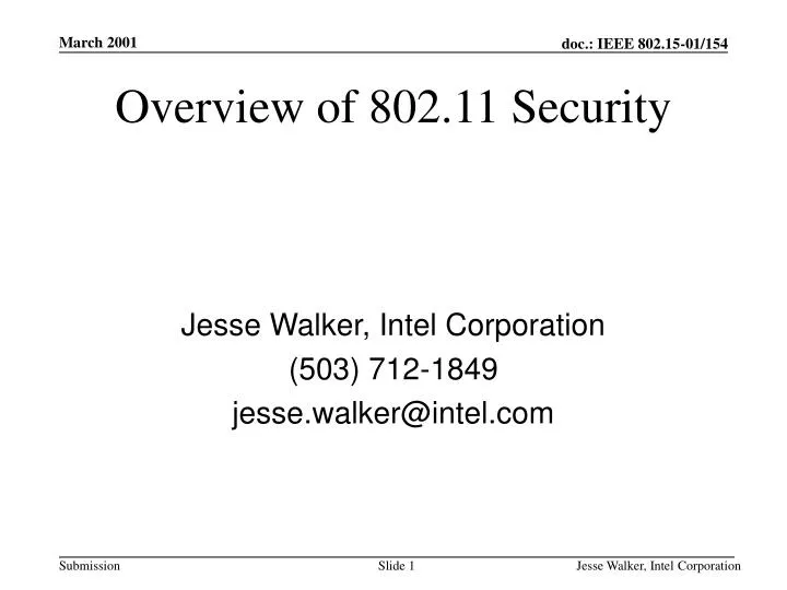 overview of 802 11 security n.