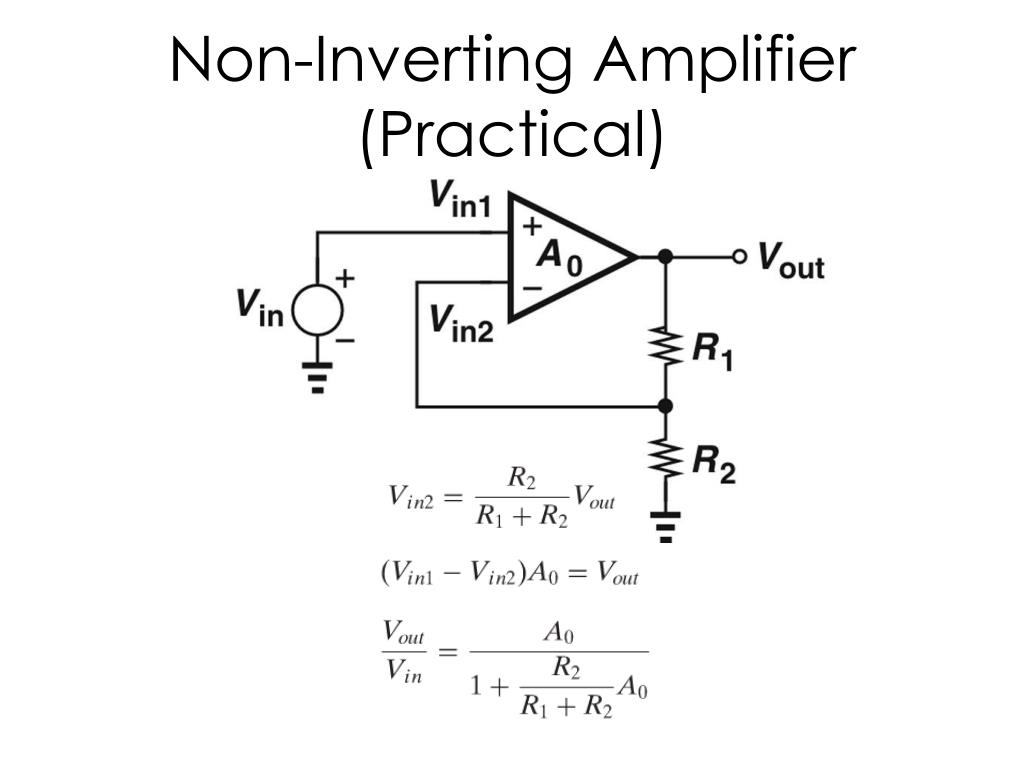op amp investing and non-inverting amplifier experiment