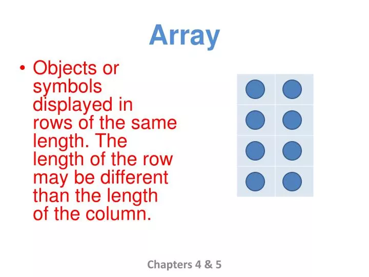 array n.