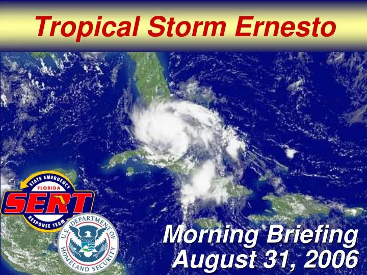 PPT Tropical Storm Ernesto PowerPoint Presentation, free download