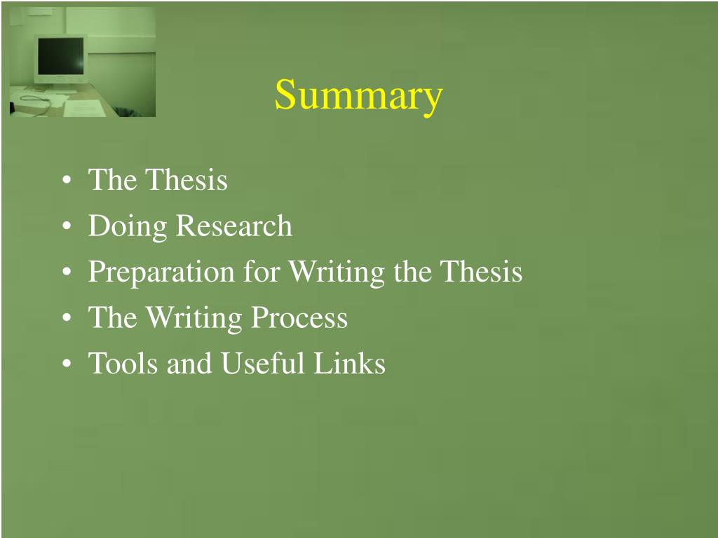 PPT - How to Write a Thesis - A Personal Experience PowerPoint ...