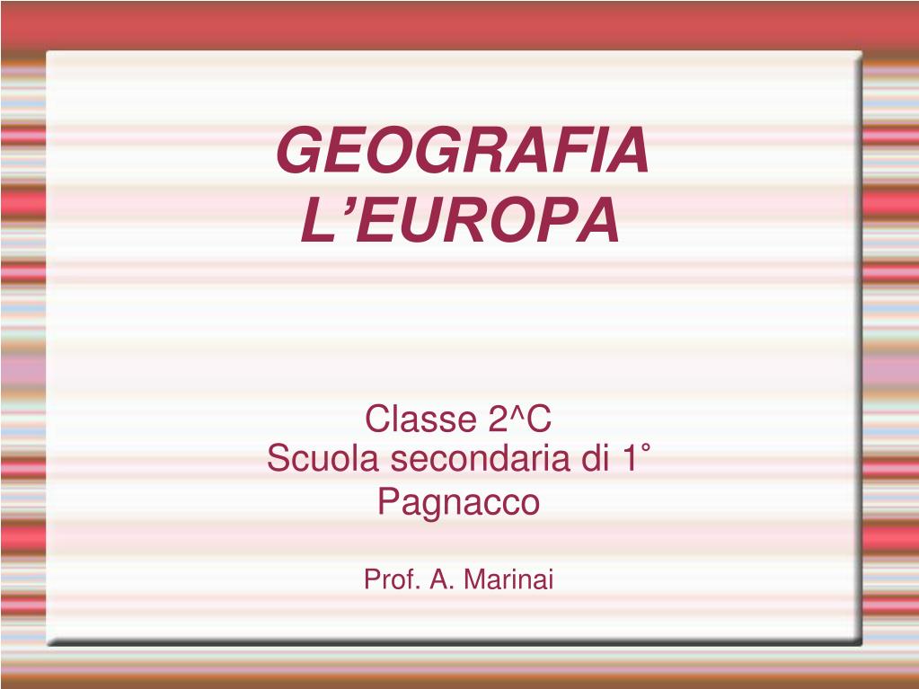 PPT - GEOGRAFIA L'EUROPA PowerPoint Presentation, free download - ID:694820