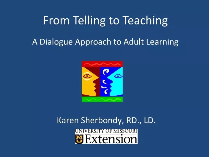from telling to teaching n.