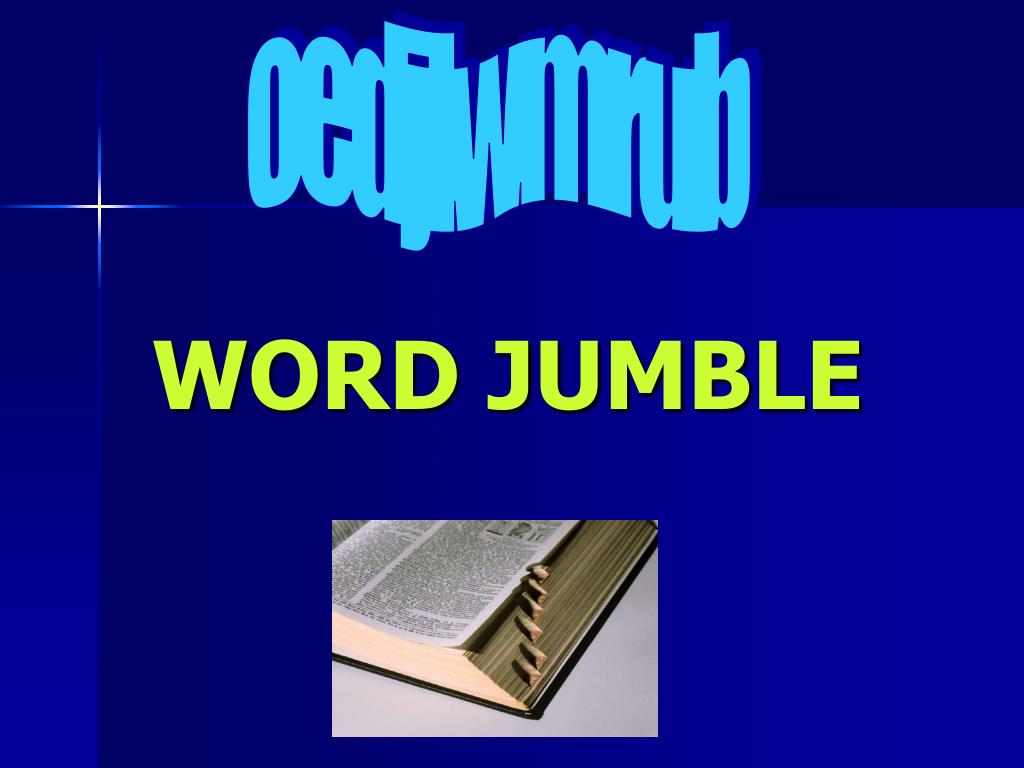 PPT Using The Jumble Word Template PowerPoint Presentation Free