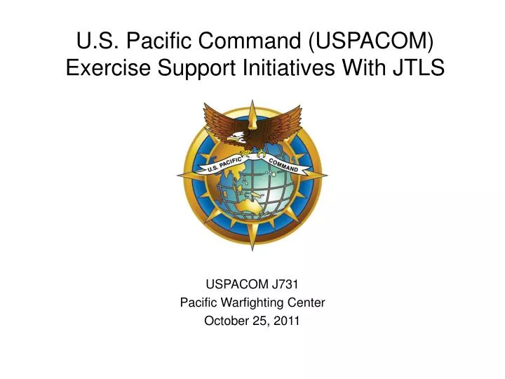 u s pacific command uspacom exercise support initiatives with jtls n.