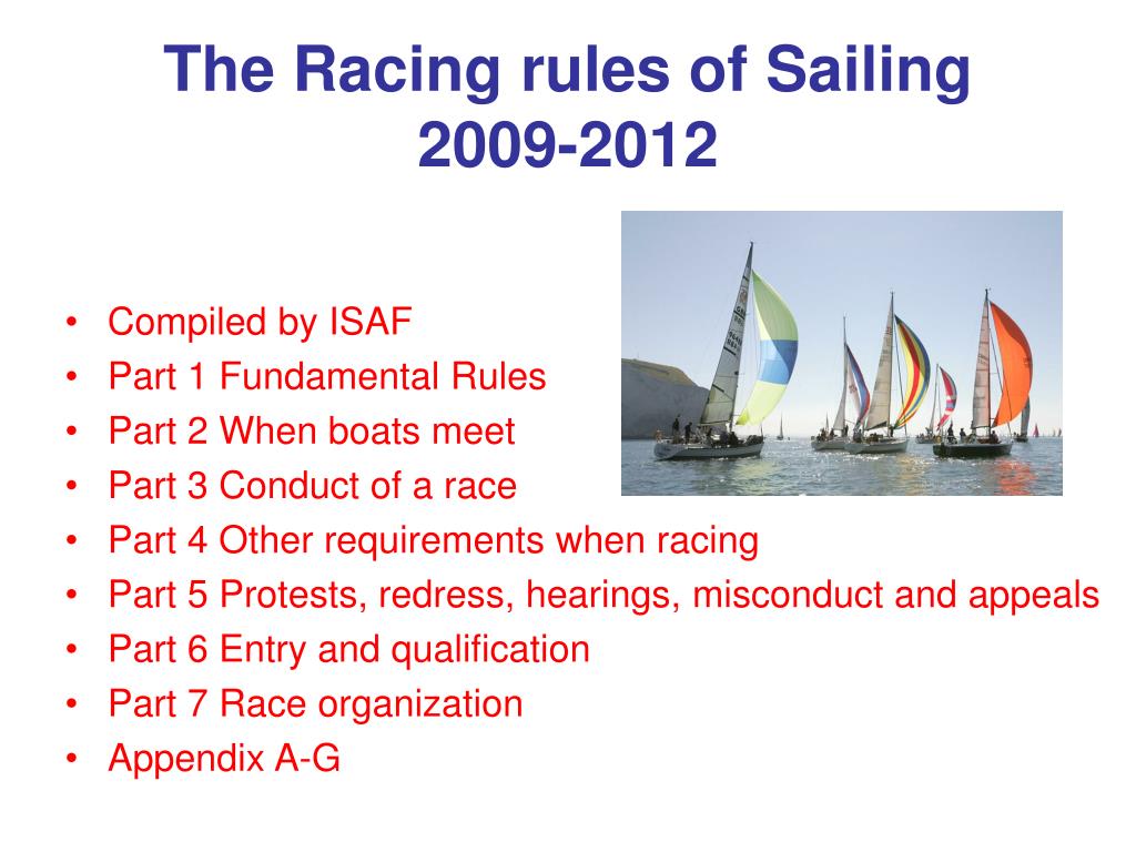 sailboat rules of racing