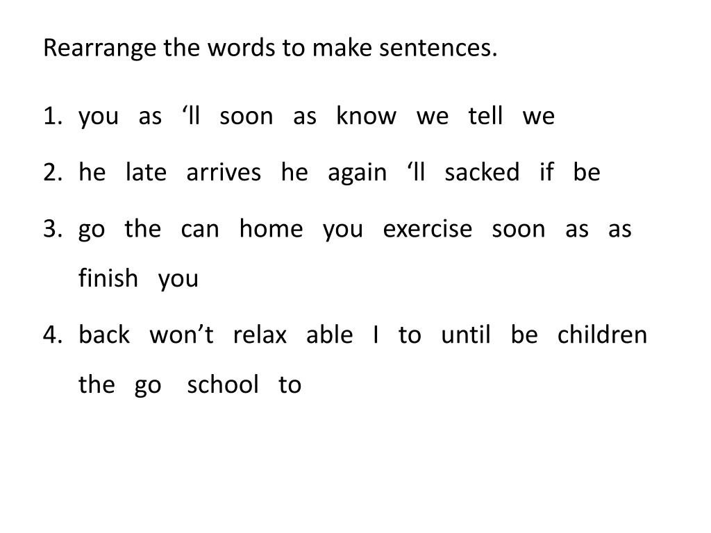 After sentences