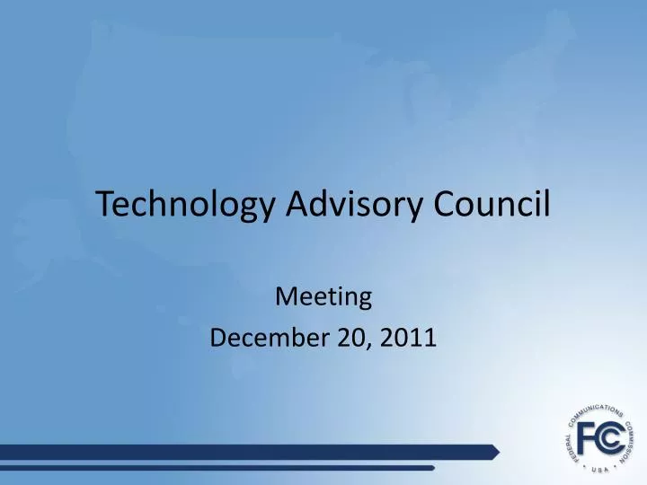 technology advisory council n.