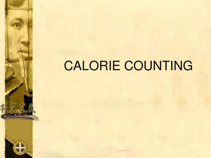 calorie counting n.