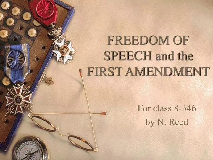 freedom of speech and the first amendment n.