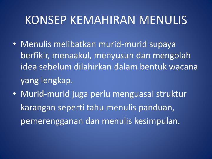Ppt Kemahiran Menulis Powerpoint Presentation Free Download Id 698952