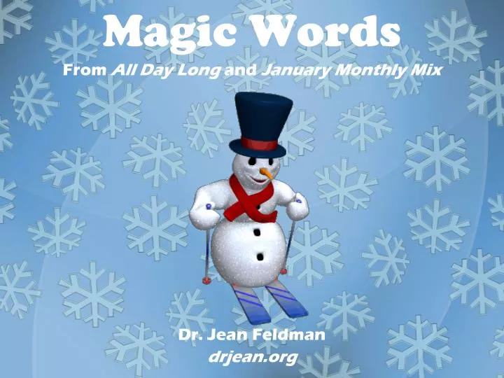 PPT Magic Words PowerPoint Presentation Free Download ID 69900 ppt-magic-words-powerpoint-presentation-free-download-id-69900