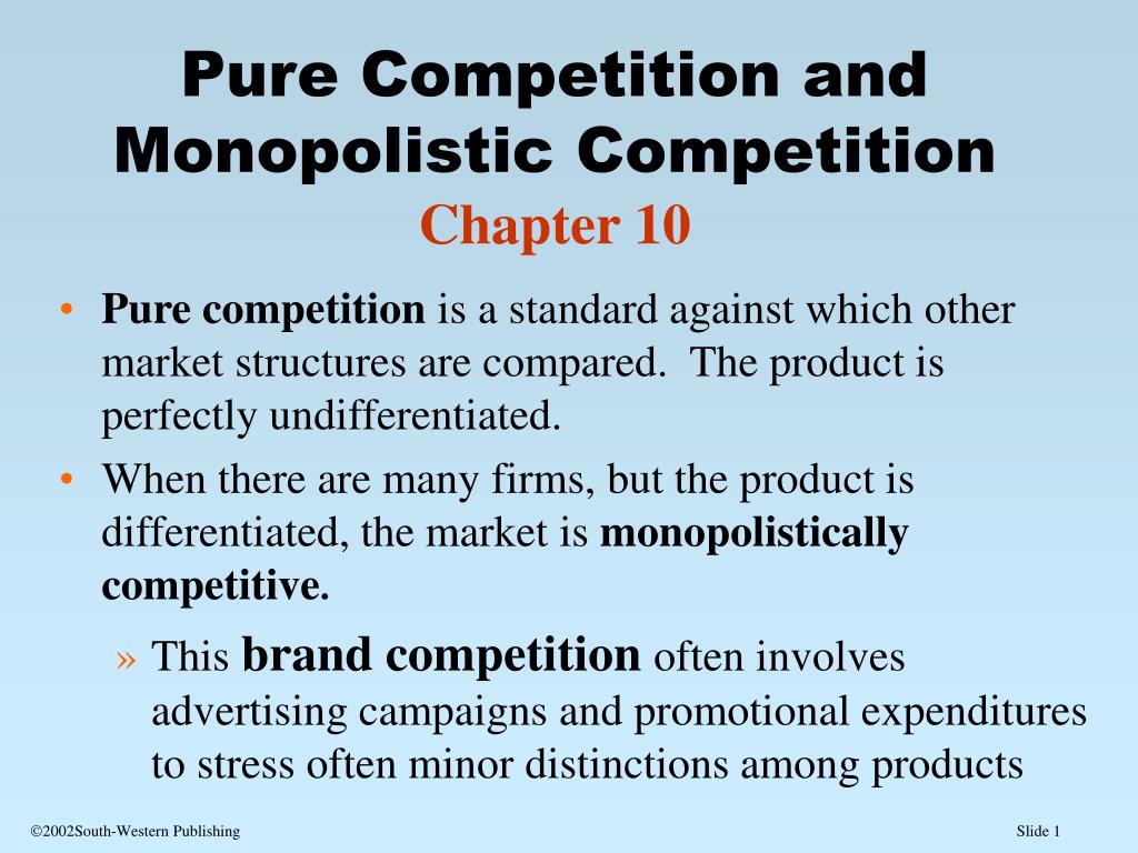 compare and contrast perfect competition and monopolistic competition