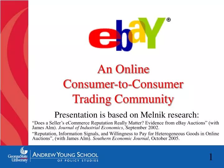 an online consumer to consumer trading community n.